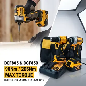 DeWALT 20V Max Brushless Power DCF805 ,And DCF850 Driver, Compact Cordless Impact Drill Set, diy use, ideal tool