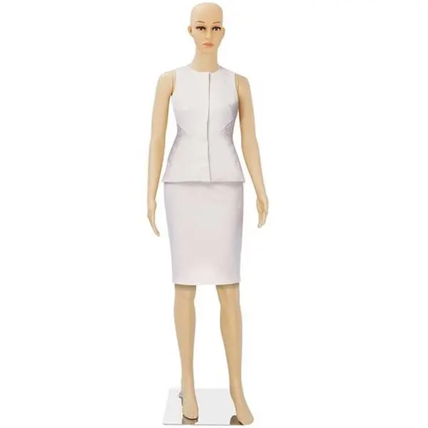 Segawe Female Mannequin Full Body PP Realistic Display Head Turns Dress Form with Base,back to school,back to school shopping