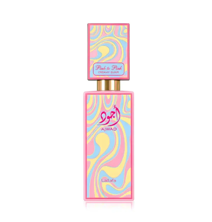 Lattafa Ajwad Pink to Pink Creamy Elixer Eau De Parfum spray 2.04 ounce / 60ml Lattafa Ajwad Pink to Pink Creamy Elixer Eau De Parfum spray 2.04 ounce / 60ml