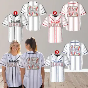 Personalized Baseball Mom Jersey, Custom Name Number Baseball Shirt, Proud Baseball Mama Gift, Cheer Mama Gifts, Mother Day Gift