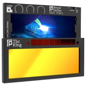 The King Adjustable 1.0 - NOT FOR TIG - Gold Adjustable Auto Darkening Welding Lens