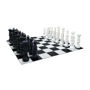 MegaChess 37 Inch Plastic Giant Chess Set with Plastic Board