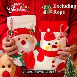 30PCS Gift Bags Set-Extra Large Large Medium Small Sizes Festive Holiday Gift Bags with 13 Unique Christmas Designs Includes 30 Cards and 30Ties Perfect for Christmas Gifts and Celeb ribbon