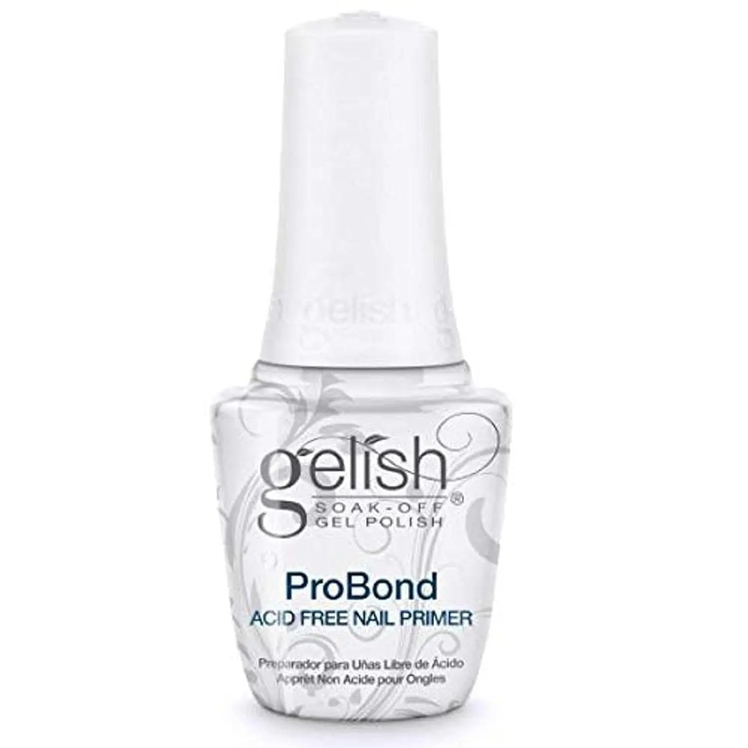 Gelish Pro Bond Non-Acid Primer, 0.5oz Acid-Free Formula for Enhanced Bond, Nail Polish Manicure Supply for UV Light Gel Nail Techs (Single Item) Nail Products Soak Off Uv