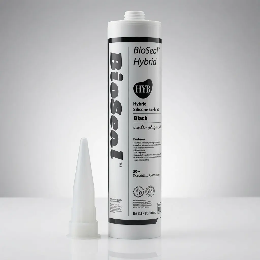Black Hybrid BioSeal Silicone Sealant Caulk