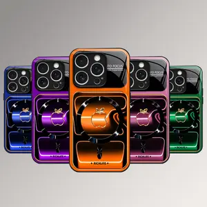 Luxury Neon Glow Neon Contoured MagSafe Case Edition Premium Tempered Glass Lens Protection for iPhone Samsung Case iPhone 17Pro Max Air 16 15Plus 14 13 12 11 XR XS S26Ultra S25 Phone Case 952