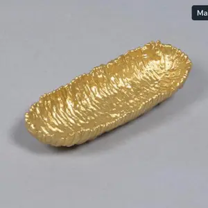 Handcrafted aluminium textured centerpiece Decor Table