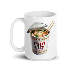 Pho Cup Classic White Glossy Mug