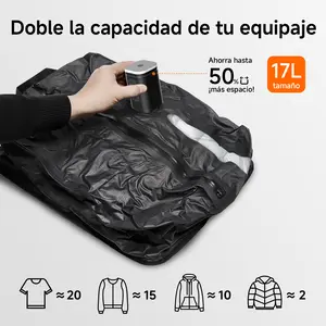 [2026 Upgraded] IPX7 Waterproof Travel Vacuum Compression Bag Set — Includes a Rechargeable Electric Air Pump;Cordless & Rechargeable Space Saver for Carry-on Luggage - Essential Travel Organizer Set