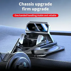 Car Phone Holder Rotatable 360 Degree, Universal Car Mount, Suitable for Car Navigation Dashboard, Adjustable Screen Angle, Anti-Slip Suction Cup Mount