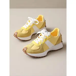 Women's Casual Vintage Sport Shoes, Colorblock Design, Student Flats, Perfect Holiday Gift Choice, Small Waist Comfortable Women's Shoes, Lightweight Casual Sneakers1123