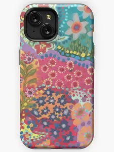 Glittercutie Colorful Floral Painting Phone Case Phone Cover Hard Cases Magnetic Phone Case