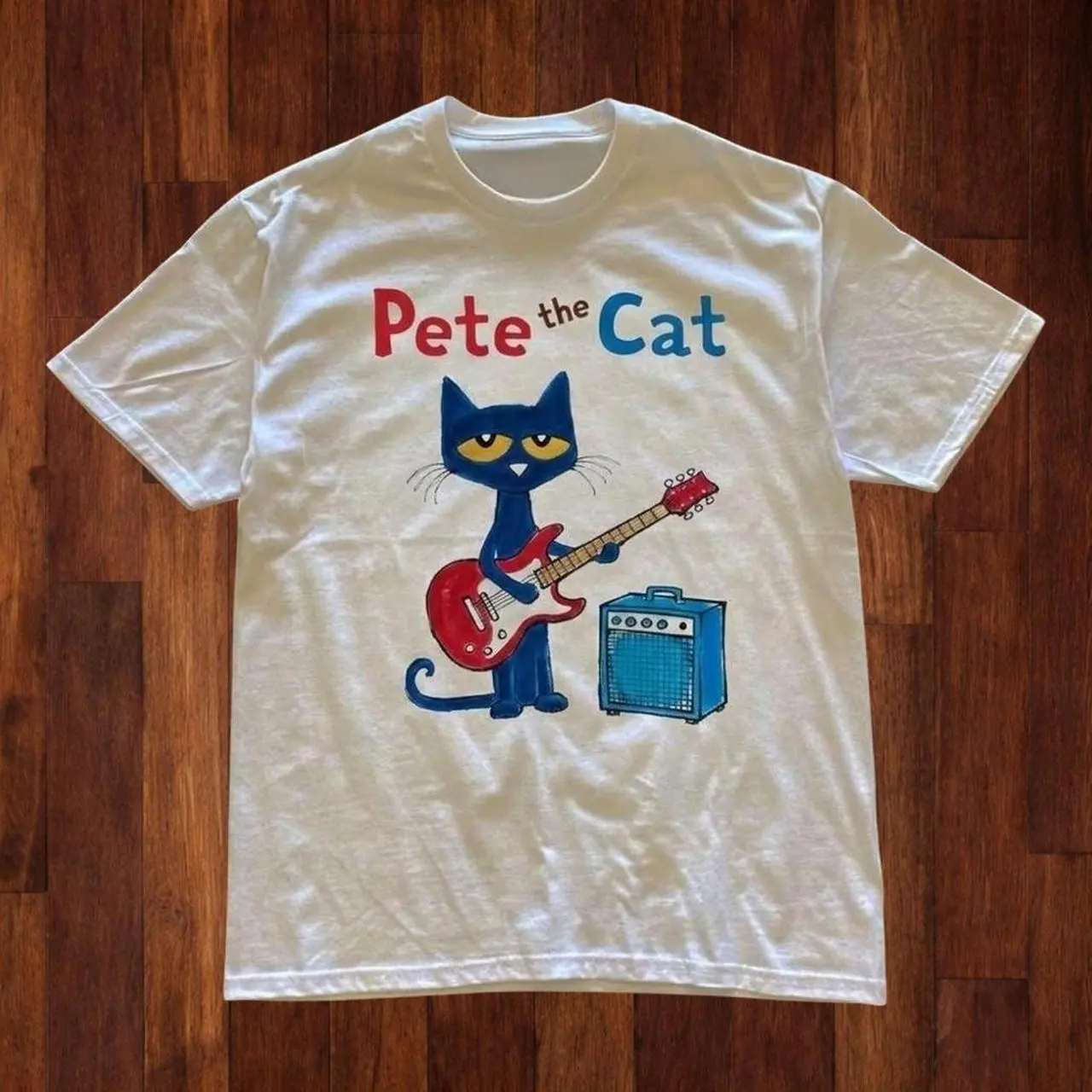 Gildan Men's and Women's T-shirt, Pete the Cat graphic tee, Animal tee, Y2k Unisex Graphic Tees Gothic Grunge Emo Scene Amity Affliction Style Clothes Menswear Womenswear Streetwear