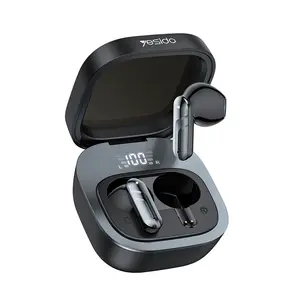 Electronic Bluetooth Wireless In-Ear Headphones - Digital Display Wireless Earbuds with Long Battery Life, Deep Bass Stereo, ENC, Volume Amplifier, Smart Voice Assistant, Hands-Free Function for Sports