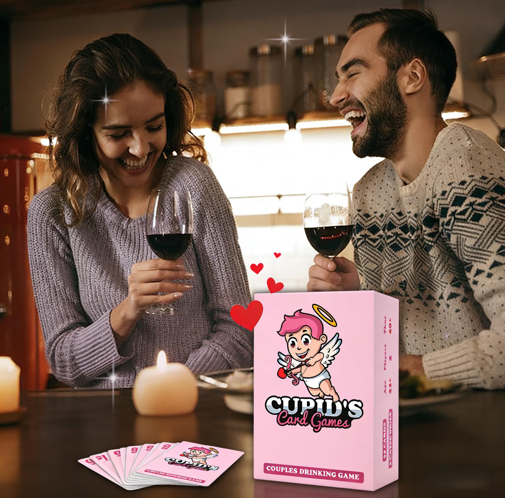Cupid’s Card Game The Ultimate Couples Challenge Fun & Romantic Date Night Activity Perfect Anniversary or Valentine’s Day Gift for Couples Connect Laugh & Spice Up Your Relationship Board Game Prop Tabletop Games