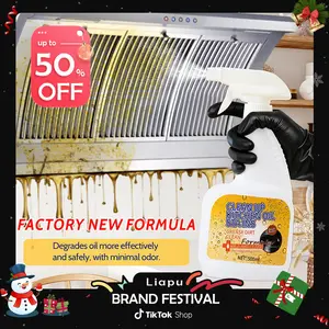 liapu Multipurpose Grease Remover, 16.9oz Kitchen Degreaser Spray for Stove Tops Range Hoods, Safe for Daily Use