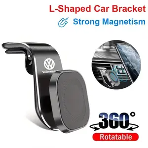 Magnetic Car Phone Holder 360 Degree Rotation Metal Car Mount For VW GTI Polo Golf Passat Tiguan Arteon Touareg CC Jetta Scirocco W231