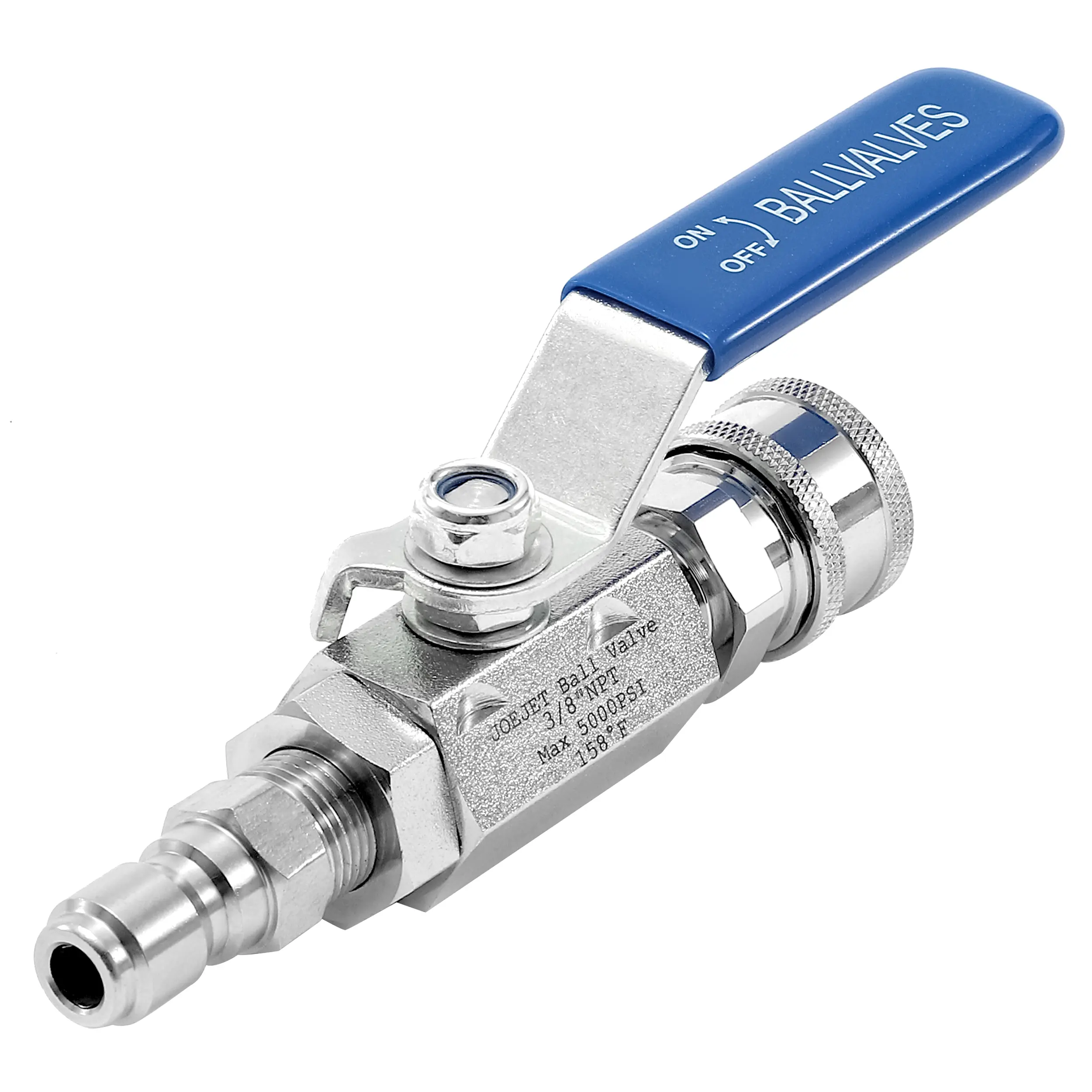 JOEJET Heavy Duty High Pressure Washer Ball Valve Kit, 3/8" Quick Connect Ball Valve Parts for Power Washer Hose, 5000 PSI, Auto Parts Accessories, Hose Fittings, Replacement Hose, DealsForYouDays