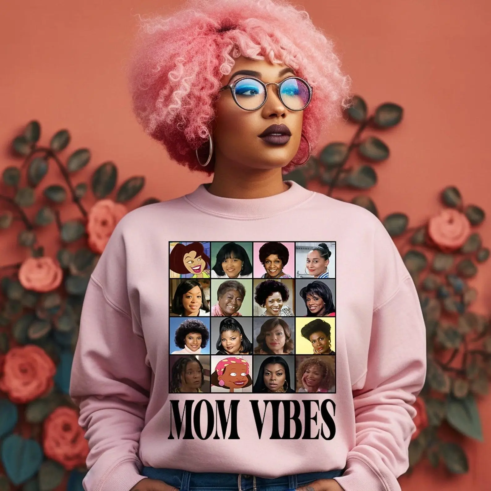 90’s Mom Vibes Sweatshirt or Tee, Mothers Day T-Shirt, 90s Show Mom Vibes Shirts, 90s Tv Moms, Snarky Mom Shirt, Black Mom Vibes Shirt, Nanny Shirt, Juneteenth Gift for Mama