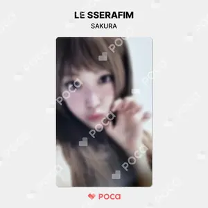 LE SSERAFIM Sakura CRAZY EP Photocard Official Product Featuring Character Image