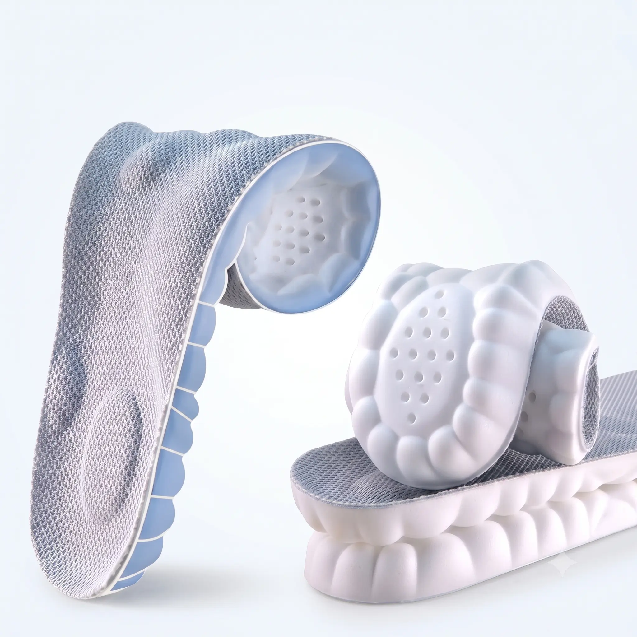 4D Shoe insoles Cloud Insoles for Men Women, Soft Memory Foam Orthotic Shoe Inserts Sports Insoles