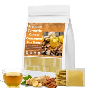 Handcrafted Ginger Turmeric Cinnamon Tea – Smooth Herbal Infusion Made with Natural Ingredients, No Additives, Caffeine-Free