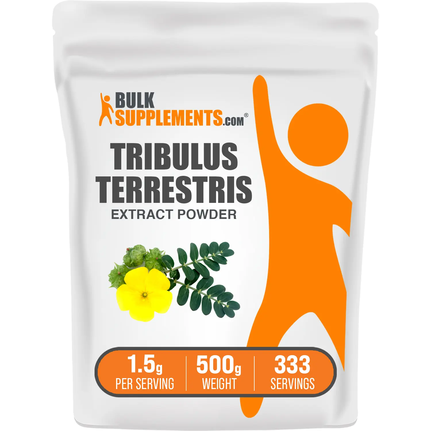 BulkSupplements Tribulus Terrestris Extract Powder - Dietary Fitness Supplement - Antioxidant, Anti-Inflammatory Powdered Supplement Drink Mix - 500g, 1.5g per Serving, Healthcare