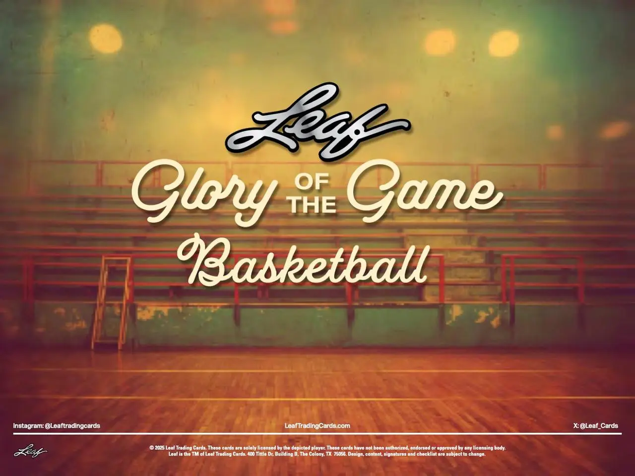 PERSONAL 2025 Glory of the Game Basketball Leaf Box