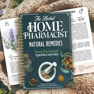 Herbal Home Pharmacist Book: Natural Remedies, Personal Apothecary, Self-Healing, Healthy Wellness Guide for Holistic Health