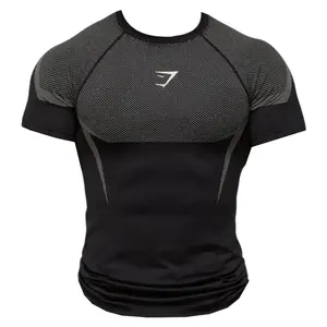 Men’s Compression Shirt Short Sleeve Black/Onyx Grey, ONYX V5 Collection