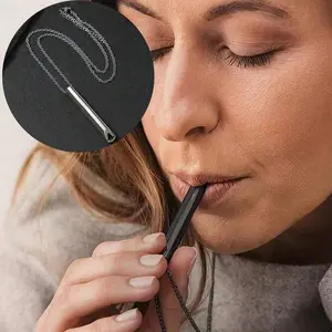 Breathing Necklace for Anxiety Relief, Meditation Calming Device, Deep Breathing Tool for Panic Attacks, Unisex Stress Reduction Gift