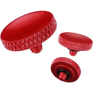 K&F CONCEPT Camera Shutter Button 3 PCS Red Quick Release Button Compatible with Fuji X-T5 X-T4 X-T30 X100VI X100V X-E4, Sony RX1RIII RX10VI RX10III RX100VII, Lei ca Q3 M10 M11, Compatible with Ni kon DF F3