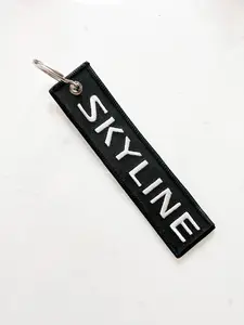 JDM Jet Tag Embroidered Keychain - Skyline