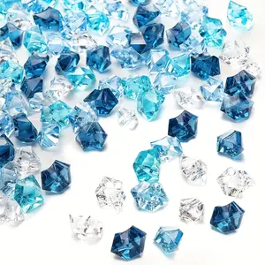 Artificial Ice Stone, 150pcs/set Fake Ice Stone, Acrylic Ice Rocks, Plastic Rocks, Crushed Ice Cubes, Diamonds Gems for Vase Fillers, DIY Craft, Decor
