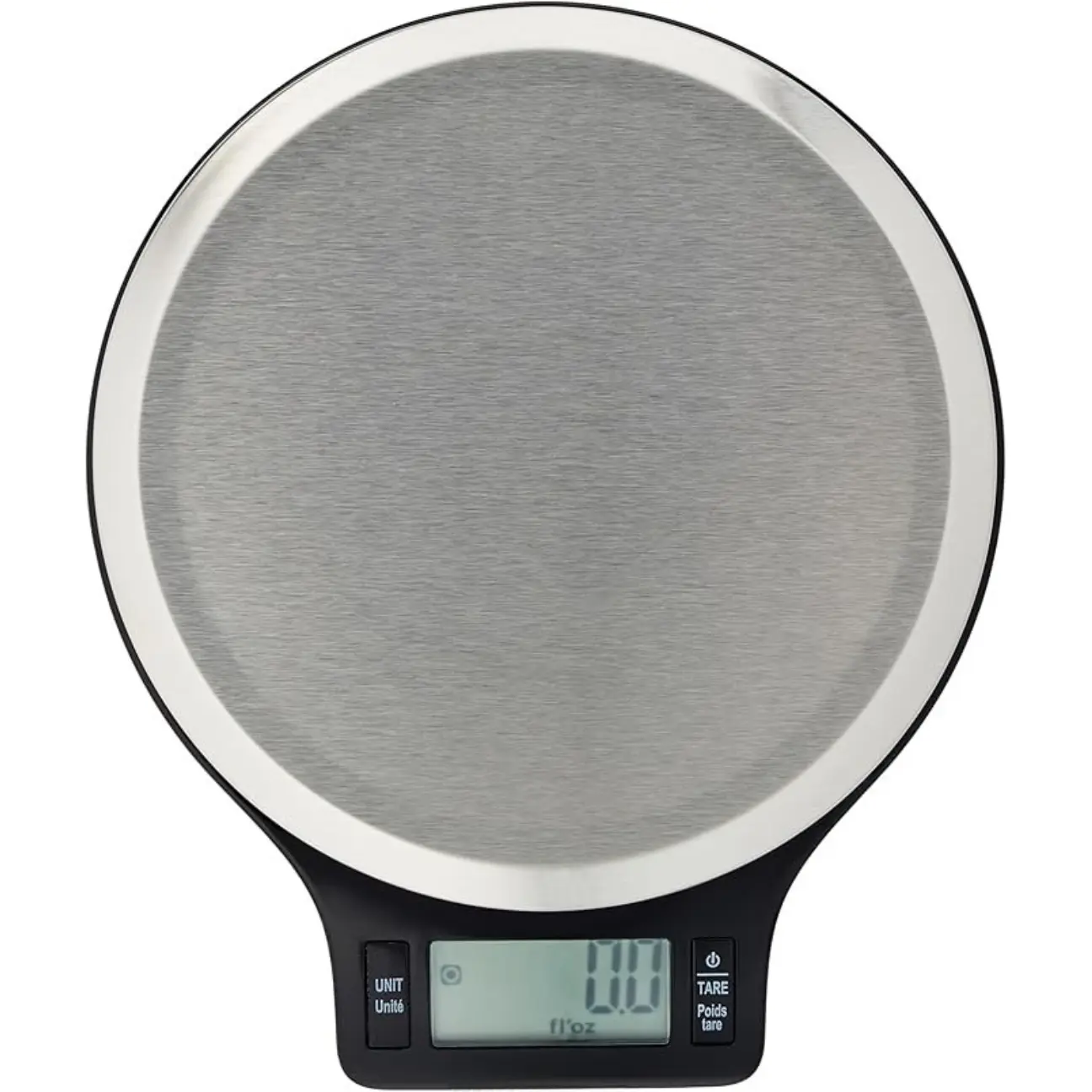Limited time Deal - Digital Kitchen Scale with LCD Display, Batteries Included, Weighs up to 11 pounds, Black and Stainless Steel Measuring Utensils