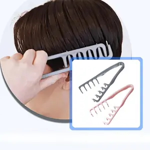 Texture Comb, Volumizing Wide-Tooth Hair Styling Comb, Men's Fluffy Texture Tool Apparatus Maximum Lift Roots Volume Tool, Bangs Seam Grooming Accessory, Hair Volumizer (Gray)