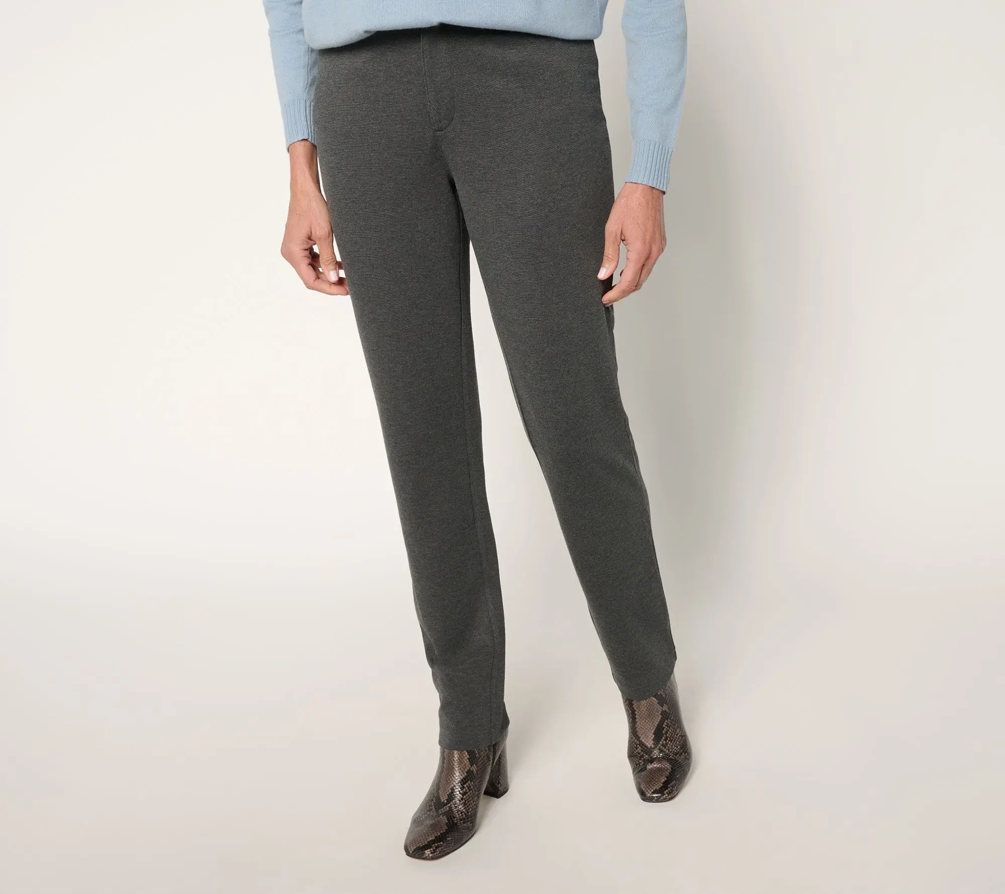 BEAUTIFUL by Lawrence Zarian Petite Silky Ponte Tailored Pant