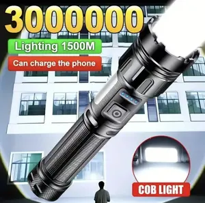 LED Flashlight, Rechargeable LED Flashlight 7-Mode High Brightness COB Work Light,Handheld Suitable for Emergence,Rechargeable