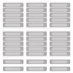 48 Counts Window Weep Hole Screen Patch, Self-Adhesive Rainproof Seals, Fiberglass Window Screen Repair Patches