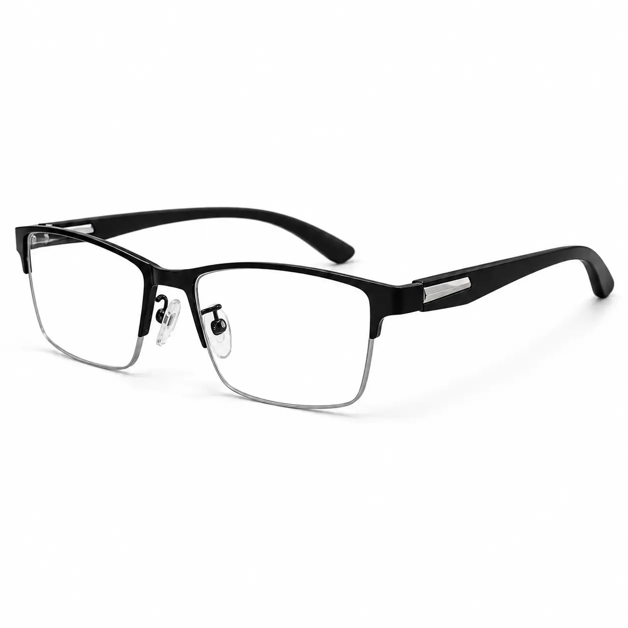 Progressive Multifocal Photochromic Reading Glasses for Men & Women, Light-Adaptive Blue Light Filtering Readers, HD Clear Near Mid Far Vision, Lightweight Semi-Rimless Eyewear