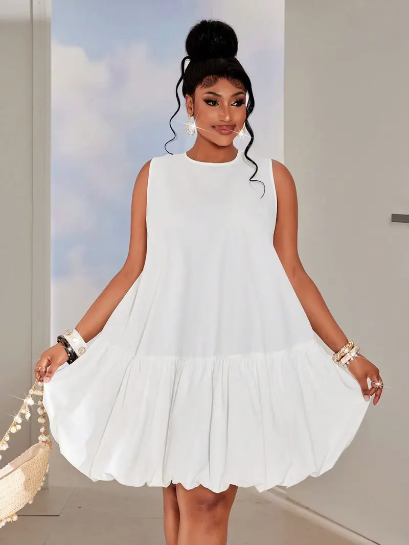plus size little white dresses - TikTok Shop