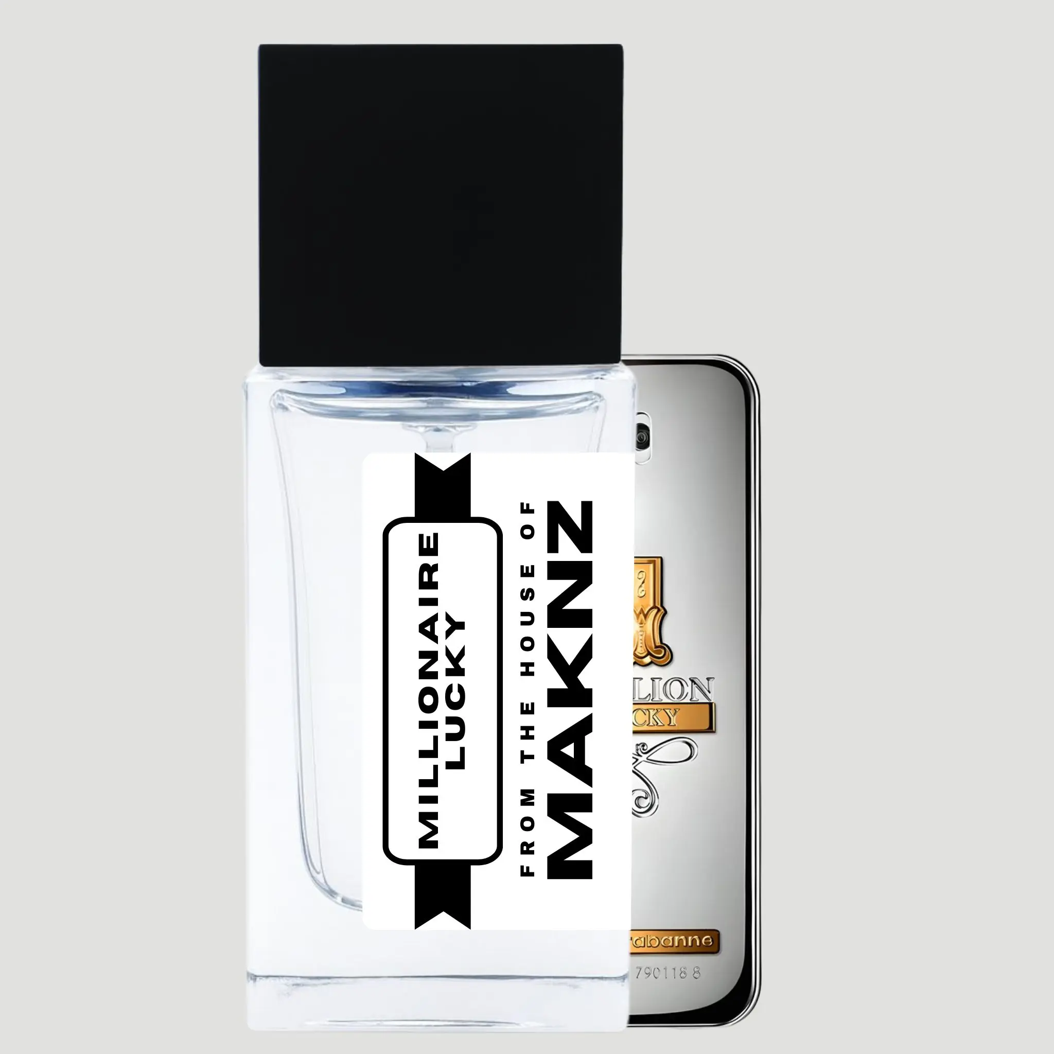 MAKNZ MILLIONAIRE LUCKY Men's Fragrance - woody, sweet, nutty, honey, fruity, citrus, amber, ozonic, white floral, floral Scent