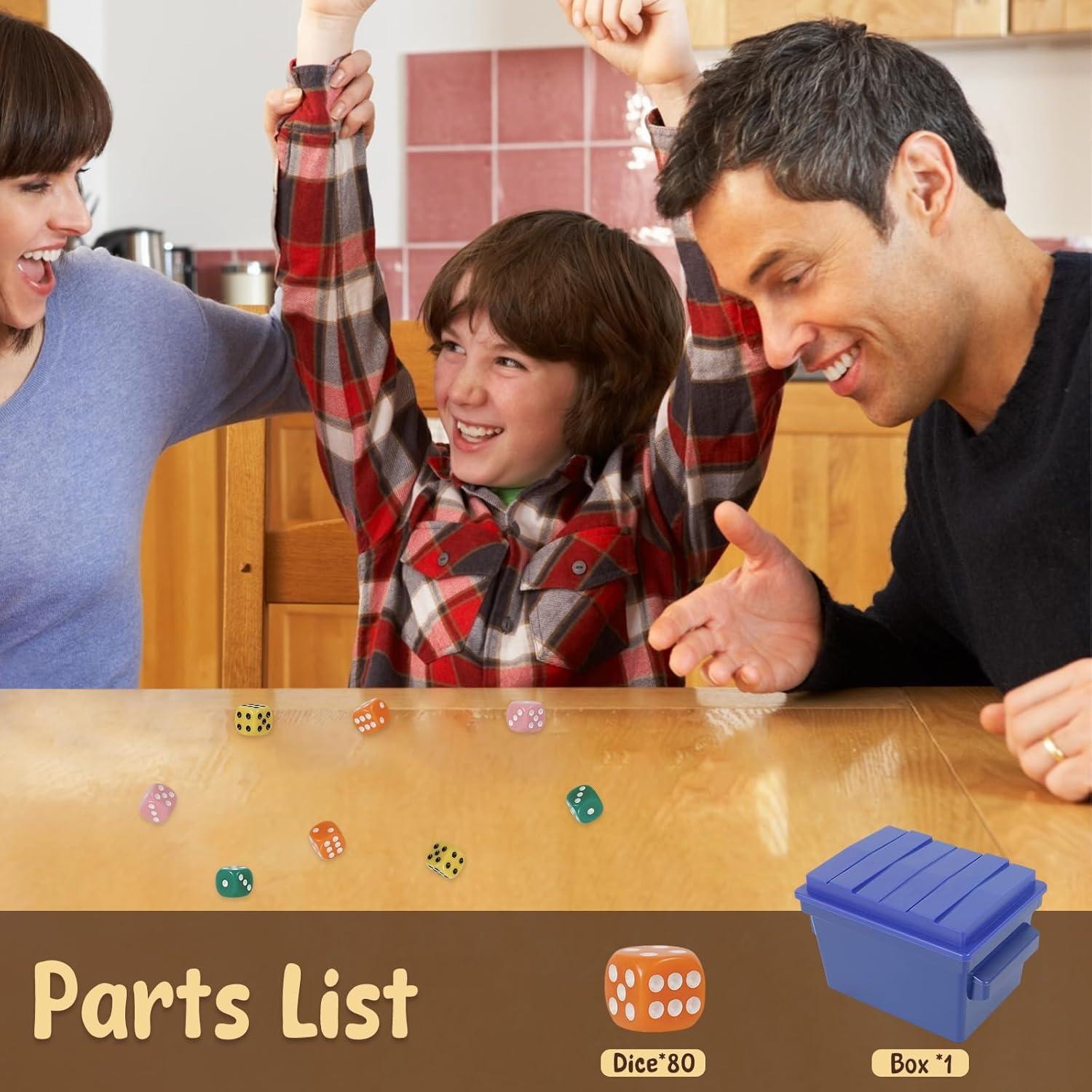 Fun 4-Player Board and Dice Game with Dumpster, 80 Piece Dice Set, and Graffiti Stickers | Perfect for Travel, Parties, and Game Night