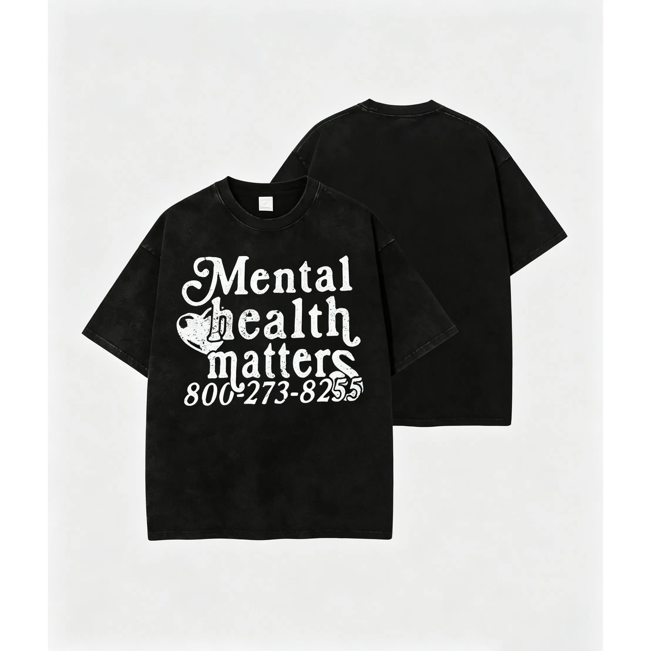 Men's 100% Soft Cotton Casual Fashion Tee - Menswear Crew Neck Short Sleeve Top, Classic Fit Vibrant Mental Health Matters Graphic Streetwear, Best Sale, Cold Wash, Boy, Athletic, Shortsleeve, Round Neck, Tshirt, Graphic Print, Shopping, Long-Lasting, T-S