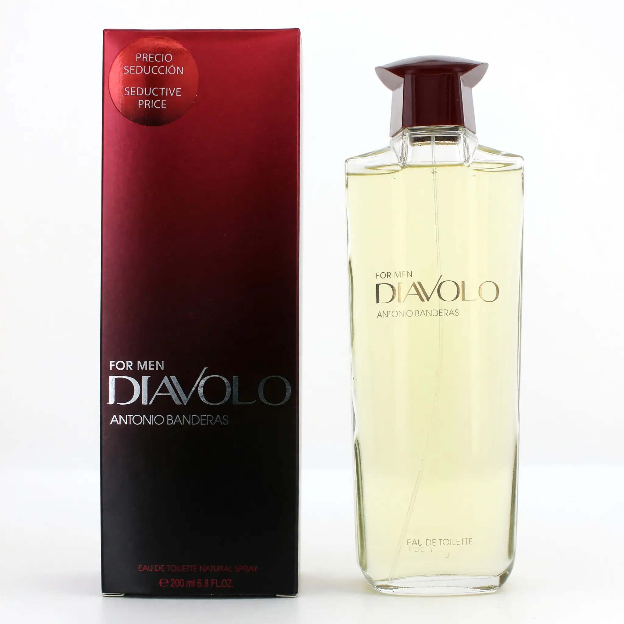 Diavolo by Antonio Banderas Men's 6.7 oz EDT Spray - Asian-Inspired Citrus Spicy Fragrance, Pepper Patchouli, Musk, Attention-Attracting Signature Scent