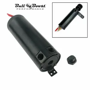 Universal Large 7.5 oz Oil Catch Can Reservoir Tank with Mount Bracket