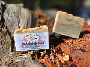 Dark Amber and Rosewood  Cold Process Soap- Sage Peak Soap LLC.