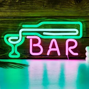 1PC BAR Led Neon Light Mother's Day Bar Wedding Room Canteen Powered By USB