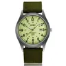 OIDEA Men's Tactical Sport Watch - Army-Themed Round Analog Quartz Field Wristwatch, 12/24h Quick Read, Luminous Night Hands, Breathable Extended Nylon Band, Casual Adventure Accessory for Rugged Use