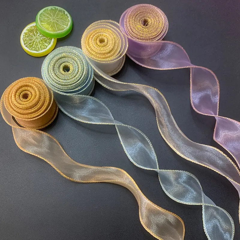 Bag Accessory Ribbon, 35m Fishtail Soft Tulle with Hemmed Ends for Wedding, Graduation, Party Decor, Gift & Flower Wrapping, Gift Wrapping, Fabric, Daily Handmade Projects